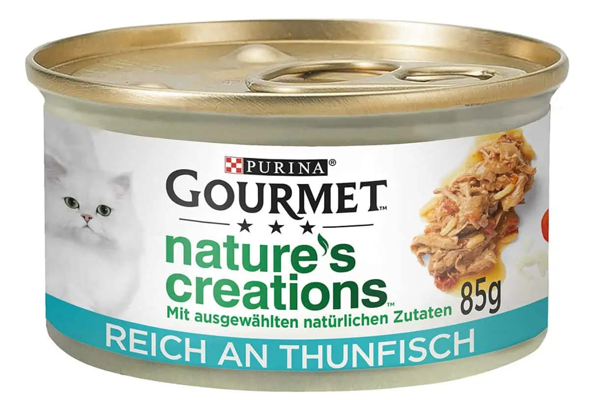 PURINA GOURMET Nature’s Creation Katzennassfutter in Gelee naturbelassen, Thunfisch, 12er Pack (12 x 85g) ab 8,45 € inkl. Prime-Versand (statt 14,48 €)