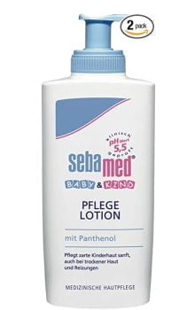 Sebamed Baby und Kind Pflegelotion mit Panthenol 2er Vorteilspack 2 x 200 ml pflegt zarte Kinderh