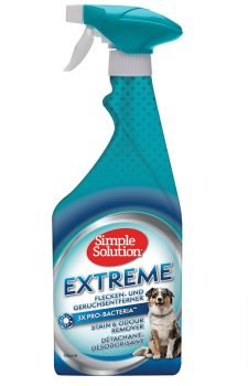 Simple Solution Extreme Hunde Flecken und Geruchsentferner 750 ml Amazon de Haustier