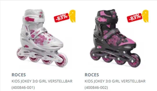 ROCES KIDS JOKEY 3:0 GIRL für 15,98 € inkl. Versand statt 40,00 €