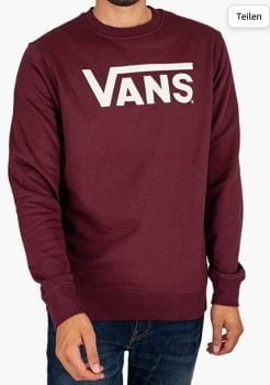 Vans Herren Classic Crew Sweatshirt Port Royale M   Amazon.de  Bekleidung