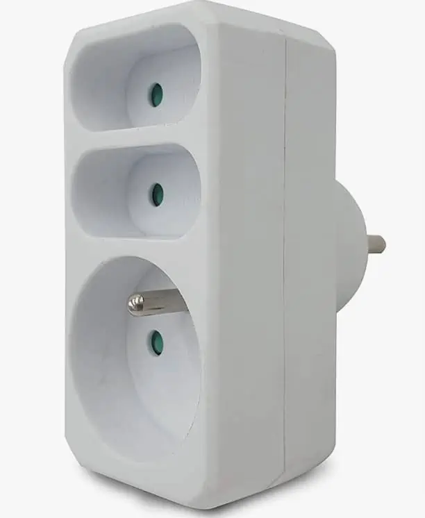 Velamp ADAT-FR-3 Steckdosenleiste, 3 Steckdosen, vorne, 16 A + 2 x 6 A, Weiß für 2,03 € inkl. Prime-Versand (statt 6,00 €)