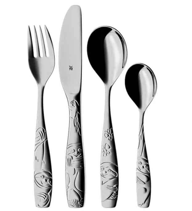 WMF Faultier Kinderbesteck Set 4-teilig für 9,99 € inkl. Prime-Versand (statt 16,32 €)