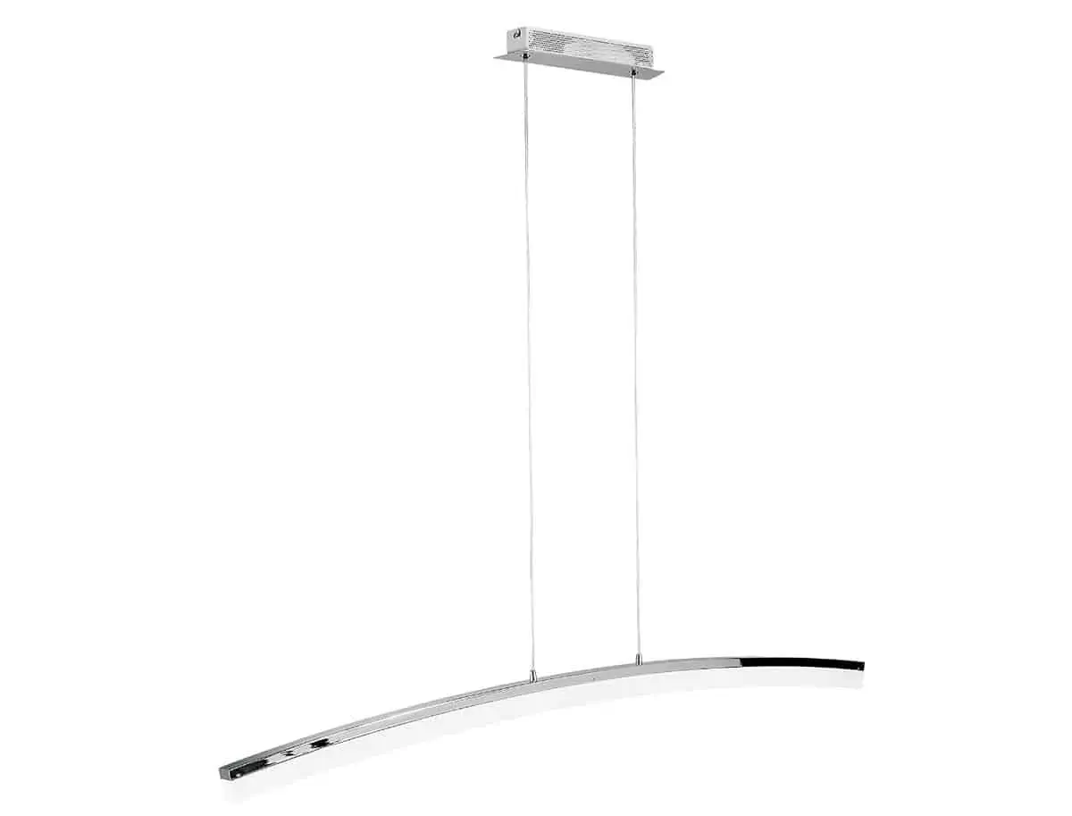 WOFI Pendelleuchte, 1-flammig, Serie Colmar, 1 x LED, 28,8 W, 8 x 120 x 150 cm, chrom 7234.01.01.000 für 36,99 € inkl. Prime-Versand (statt 128,99 €)