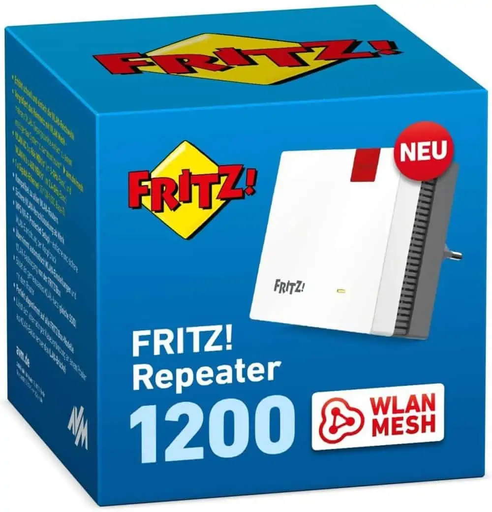 AVM FRITZ!Repeater 1200 WLAN Mesh Repeater für 57,00 € inkl. Versand statt 74,95 €