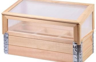dobar Fruehbeet mit Untersatz aus Holz Groesse M