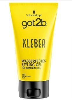 got2b Kleber Haar Gel Halt 6 150 ml wasserfestes Styling Gel für krassen Halt hart wie Beton bis