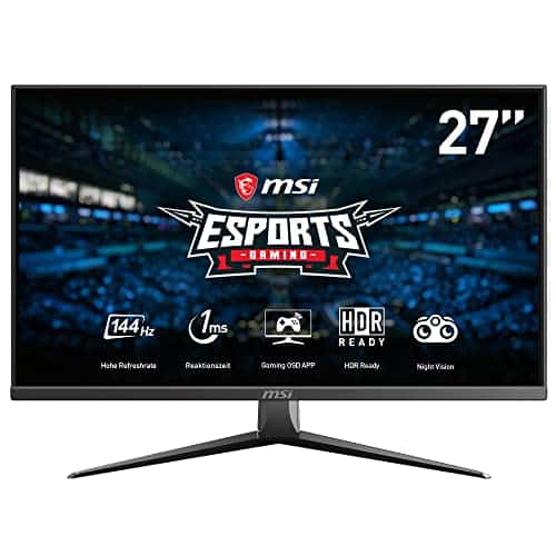 Msi Optix Mag273 Gaming Monitor 27 Zoll (69 Cm), Fhd (1920X1080), 144 Hz, 1Ms, Amd Freesync, Ips Panel, Schwarz