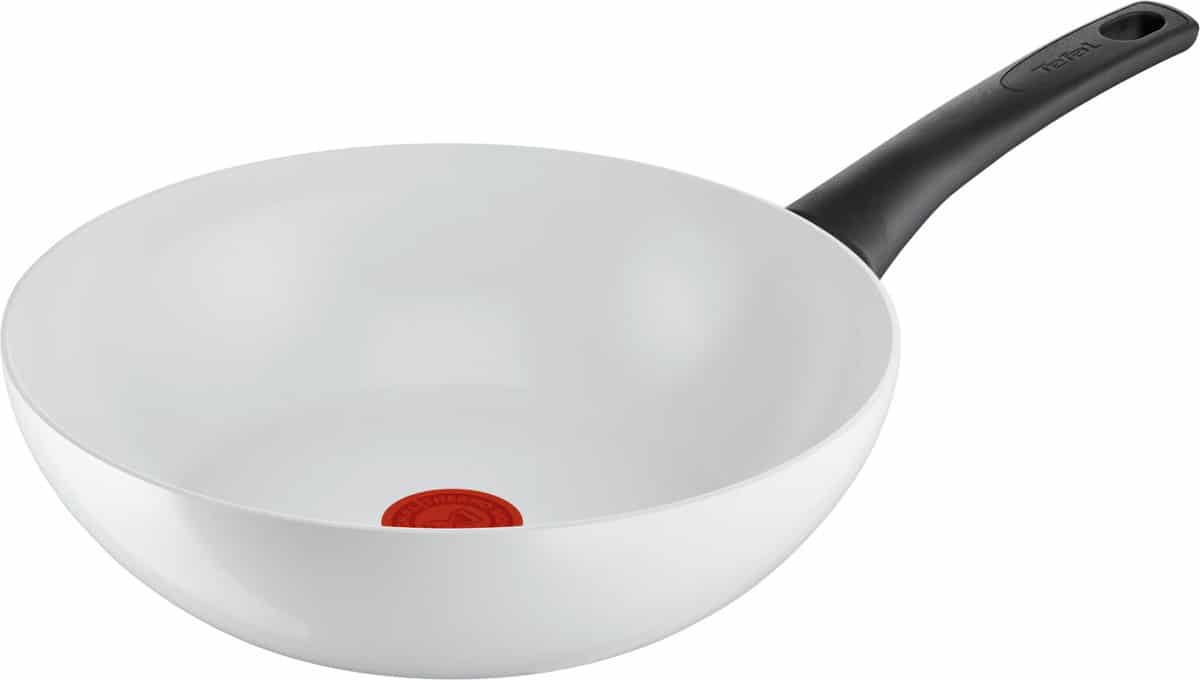 Tefal C41719 Wokpfanne (28 Cm. Ceramic Control Mit Hochwertiger Keramikversiegelung)