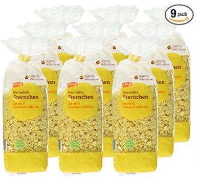 tegut... Eiernudel Sternchen 9er Pack 9 x 250 g   Amazon.de  Lebensmittel Getränke