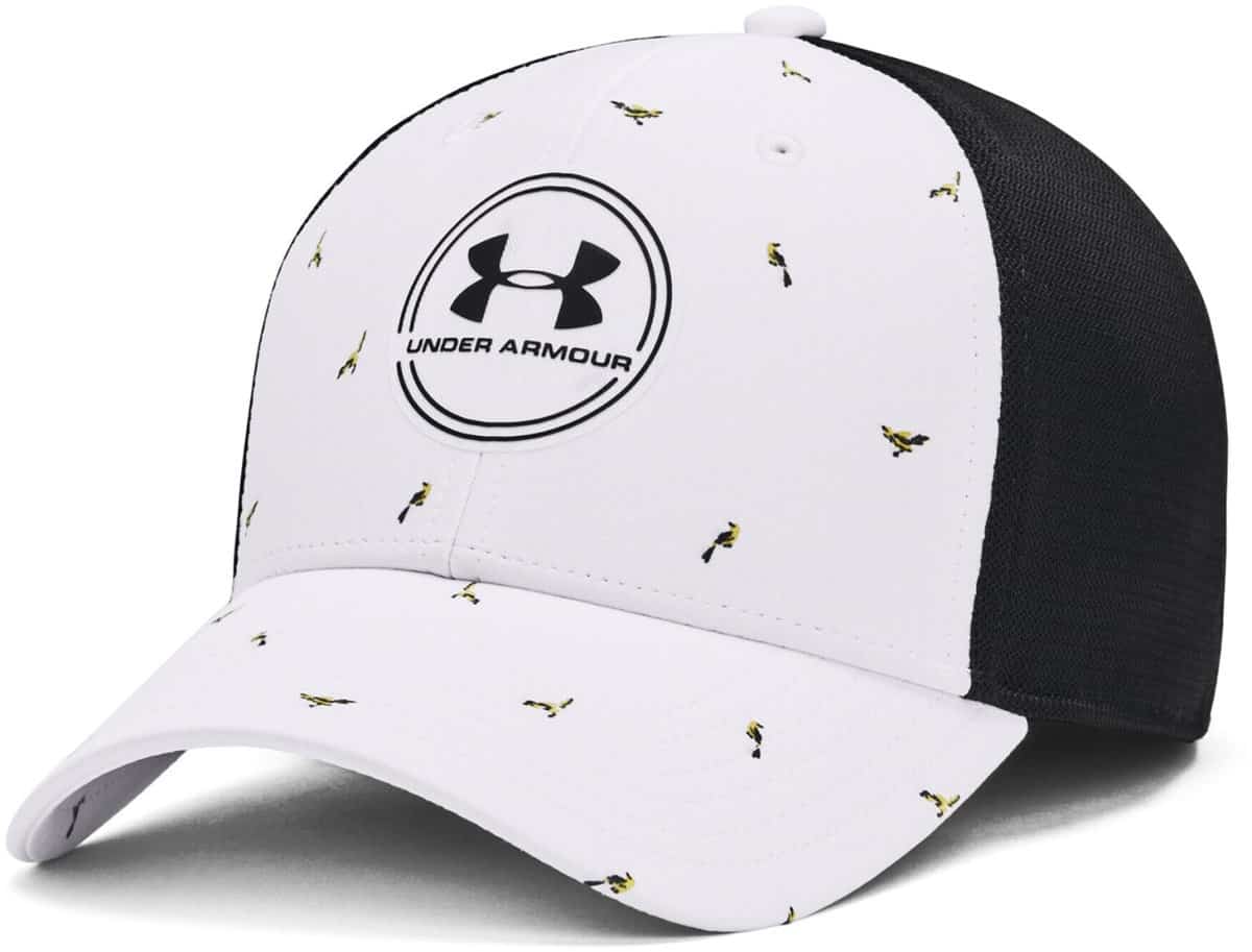 Under Armour Iso Chill Driver Mesh Adjustable Cap 1369805 White Black