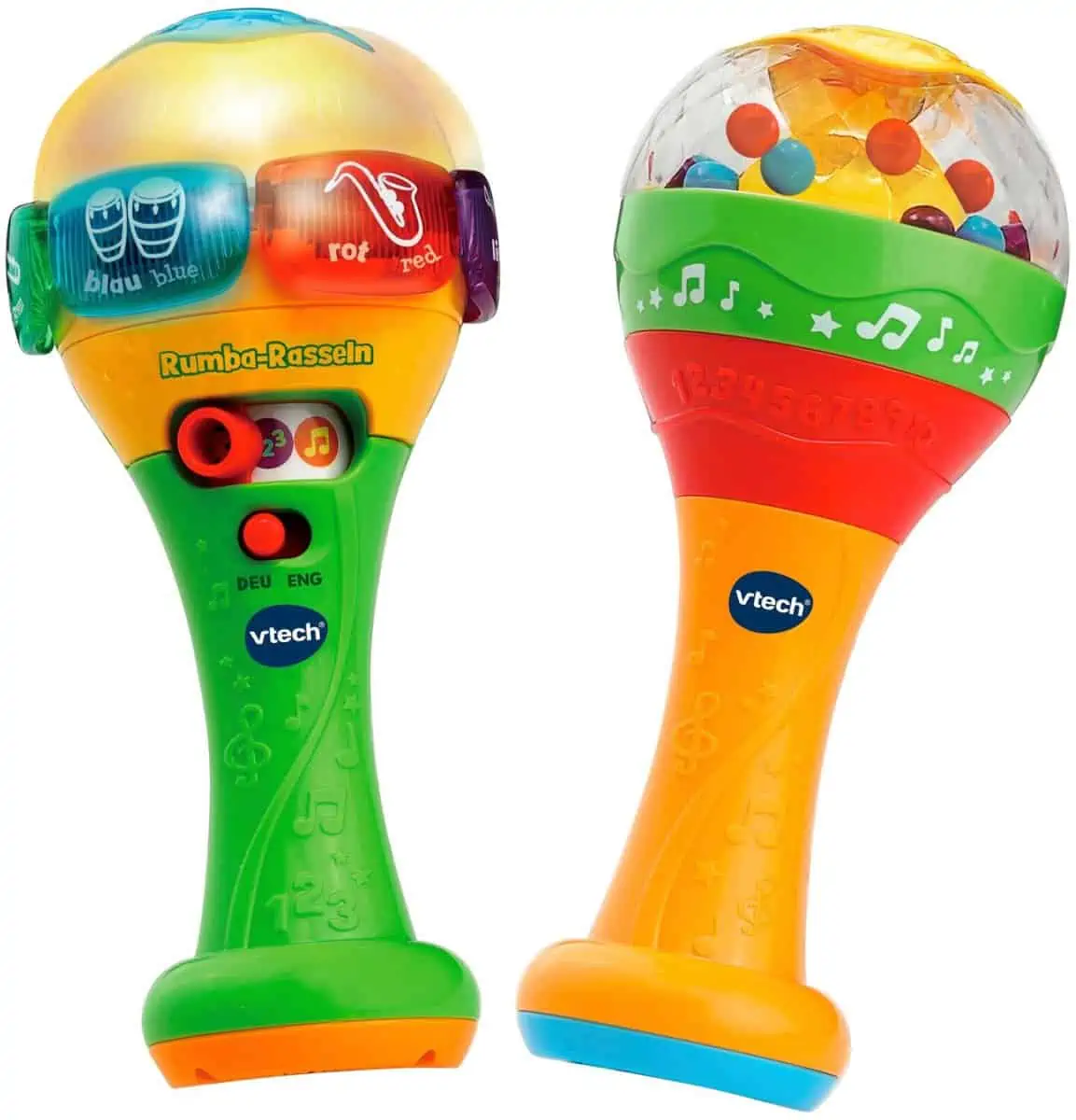 Vtech Rumbarasseln biligual (Englisch lernen und tanzen mit den Musikrasseln) für 12,53 € inkl. Versand statt 21,48 €