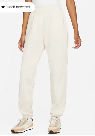 Nike Sportswear Essential Collection Fleece-Hose für Damen Pearl White/Weiß für 24,73 € inkl. Versand (statt 40,00 €)