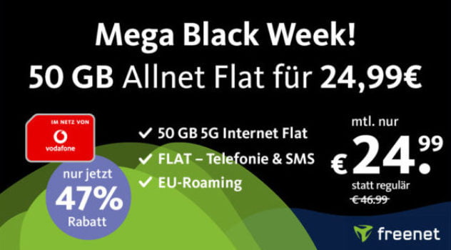 50GB Allnet Flat fuer 24 99E Monat