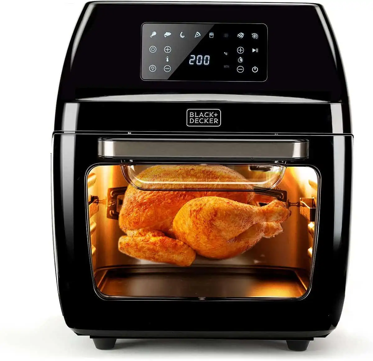 Black & Decker BXAFO1200E Minibackofen & Heißluftfritteuse (1700 Watt, 12 Liter, mit Timer & Zubehör) für 135,94 € inkl. Versand statt 169,90 €