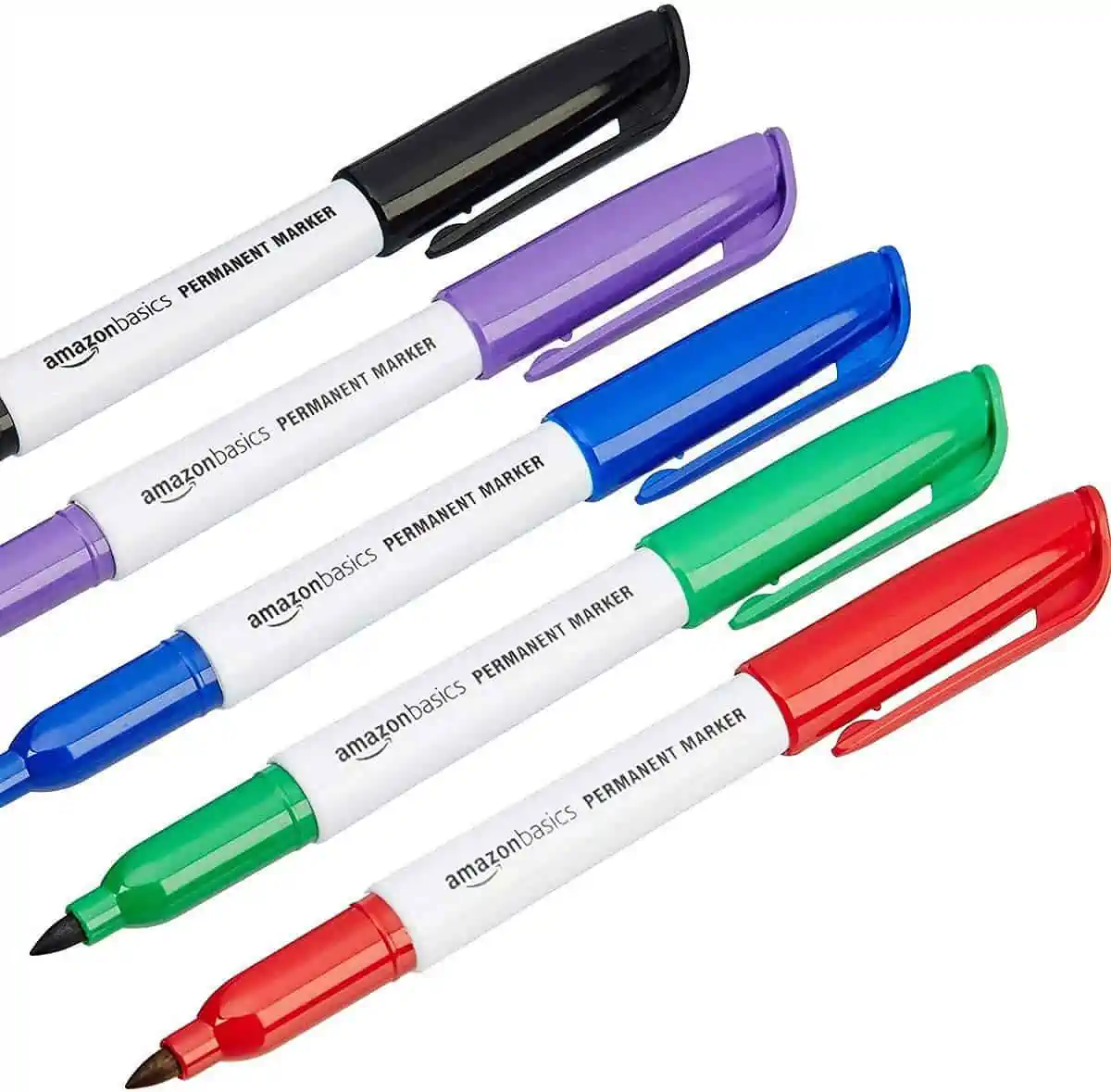 Amazon Basics – Permanentmarker (farblich sortiert) 12er-Pack für 4,64 € [Prime] statt 8,73 €