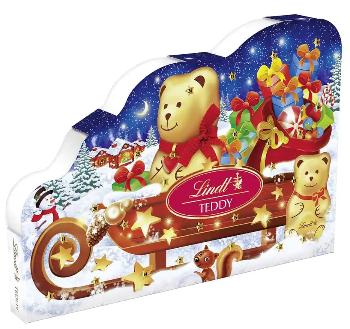 Lindt Schokolade zu Weihnachten Teddy Adventskalender 2022 für 14,99 € [Prime] statt 19,99 €