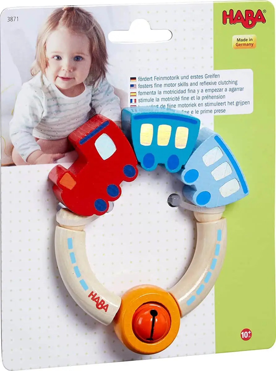 HABA 3871 Greifling Bimmelbahn für 11,99 € [Prime/nur noch 15 Stück verfügbar] statt 15,42 €