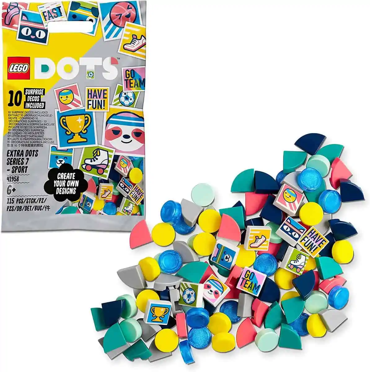 LEGO 41958 DOTS Ergänzungsset Sport (115 Steine) für 2,00 € [Prime] statt 5,99 €