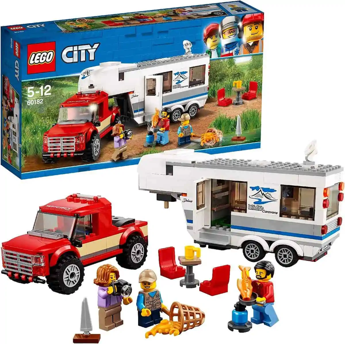 LEGO 60182 City Great Vehicles Pickup & Wohnwagen für 56,19 € inkl. Versand [nur noch 11 Stück verfügbar] statt 72,65 €