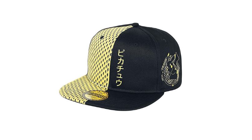 Bioworld Pokemon Block Pikachu Snapback Cap