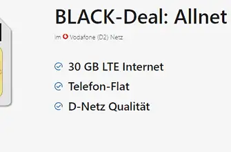 CRASH Klarmobil de BLACK Deal Allnet Flat 30 GB TARIFFUXX