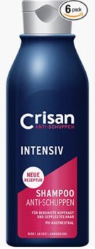 Crisan Anti Schuppen Intensiv Shampoo 6 x 250 ml Haarshampoo gegen hartnaeckige Schuppen Pflege fue