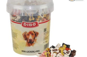 DIBO Mini Leckerli Mix 4 x 500g Eimer Leckerli Belohnung fuer Hunde Hundefutter Amazon de Haustier