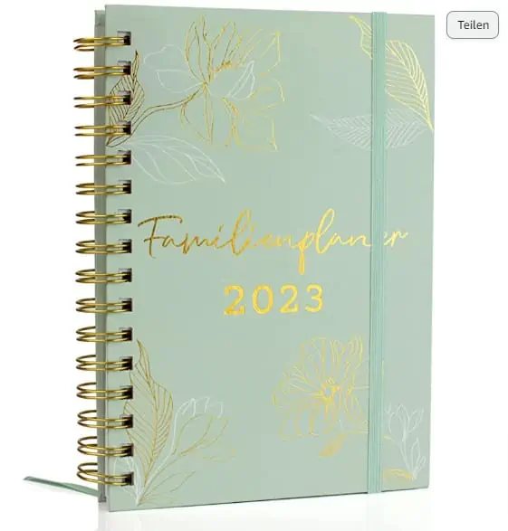 Familienplaner 2023 – Praktischer A5 Kalender 2023 Buchkalender August 2022 bis Dezember 2023 für 5,84 € inkl. Prime-Versand (statt 12,97 €)