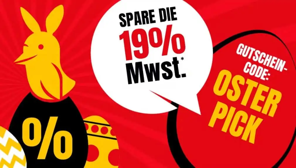Picksport Osterpick: 19 % Mehrwertsteuer geschenkt (-15,96% Rabatt)