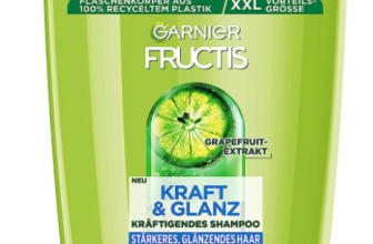 Garnier Fructis Kraft und Glanz kräftigendes Shampoo XXL gibt dem Haar Kraft