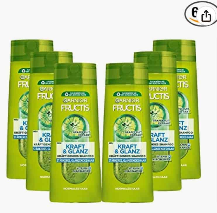 Garnier Shampoo Kraft Und Glanz Kraeftigend Gibt Dem Haar Kraft Und Energie Zurueck Fuer Kraftvolle