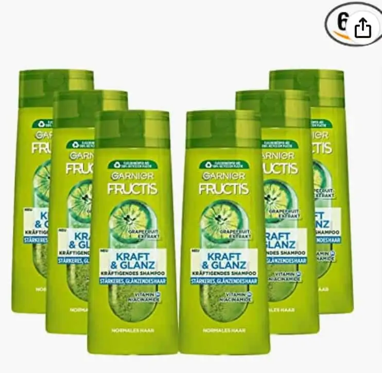 Garnier Shampoo, Kraft und Glanz, kräftigend 6er-Pack (6 x 250 ml) ab 11,80 € inkl. Versand (statt 16,74 €)