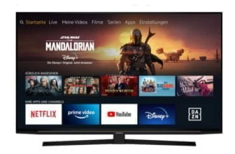 Grundig 49 GUB 8040 Fire TV Edition LED Fernseher 123 cm 49 Zoll schwarz UltraHD 4K Triple Tuner SmartTV