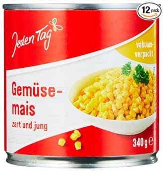 Jeden Tag Gemuesemais 12er Pack 12 x 340 g Amazon de Lebensmittel Getraenke