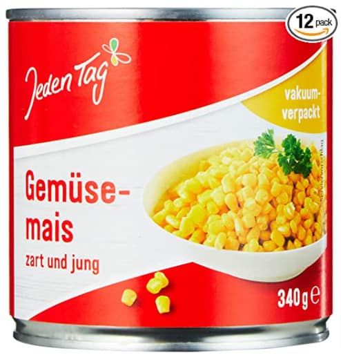 Jeden Tag Gemuesemais 12Er Pack 12 X 340 G Amazon De Lebensmittel Getraenke