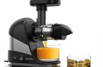 KAVON Slow Juicer Entsafter Gemuese und Obst Profi Entsafter mit Ruhiger Motor Umkehrfunktion Saf