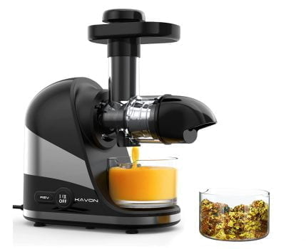 KAVON Slow Juicer Entsafter Gemuese und Obst Profi Entsafter mit Ruhiger Motor Umkehrfunktion Saf