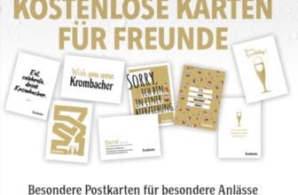 Kostenlose Postkarten Krombacher Freunde