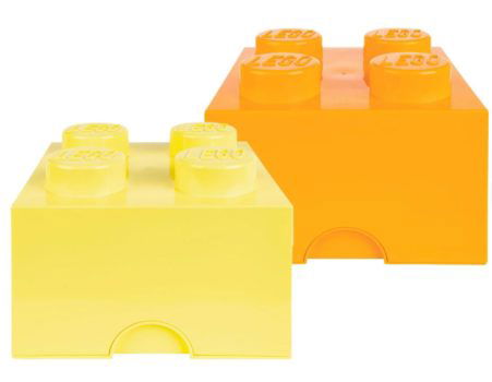 LEGO Aufbewahrungsbox mit 4 Noppen stapelbar im 2er Set