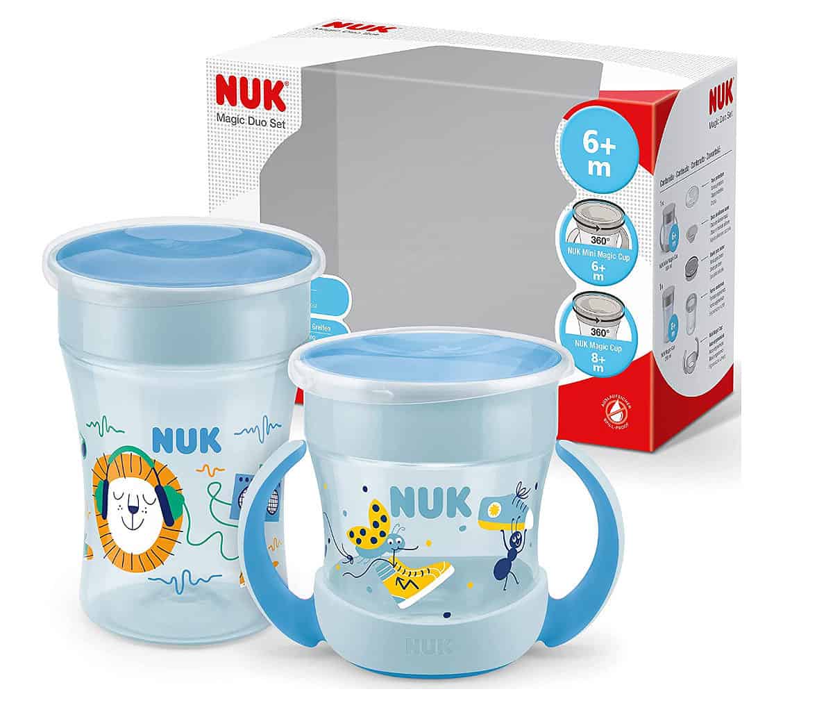 Nuk Magic Cup Mini Magic Cup Trinklernbecher Duo Set Auslaufsicherer 360° Trinkrand Ab 6 Mona