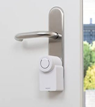 Nuki Smart Lock 3 0 smartes Tuerschloss fuer schluessellosen Zutritt ohne Umbau nachruestbares elektronisches Tuerschloss AV TEST zertifiziert weiss  60 X 110 X 60 mm Amazon de Baumarkt