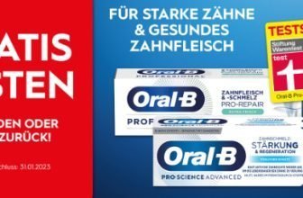 Oral B Zahncreme Gratis Testen