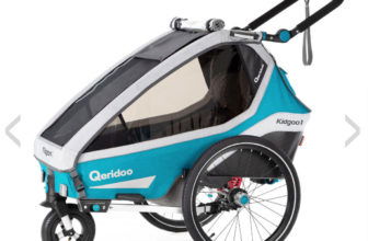 Qeridoo® Kinderfahrradanhaenger Kidgoo1 Petrol babymarkt.de