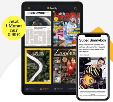 Readly Alle Zeitschriften und Magazine in einer App