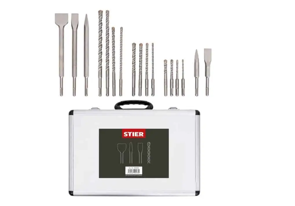 STIER SDS-Plus-Bohrer- und Meißelsatz (17-tlg.) für 23,90 € inkl. Versand statt 35,94 €