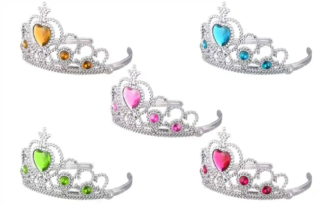 TOYMYTOY Dress-Up Tiaras, 5Pcs Kinder Prinzessin Tiara Crown Set Mädchen für 2,99 € inkl. Prime-Versand (statt 7,99 €)