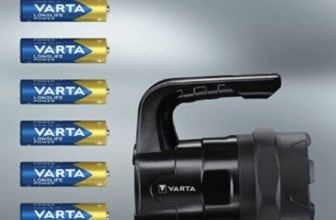 VARTA Taschenlampe LED Laterne inkl 6x AA Batterien Indestructible BL20 Pro Arbeitsleuchte zwei Leuchtmodi extrem robuste Lampe stossabsorbierend Spritzwasser und staubgeschuetzt Amazon de Baumarkt