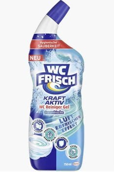 WC FRISCH WC Reiniger Gel Ozeanfrische 750 ml WC Reiniger mit Lufterfrischer Effekt Toilettenrei