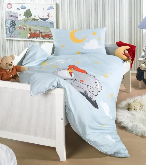 Kinderbettwäsche 100×135 und 40×60 cm Kissenbezug 100% Baumwolle für 12,00 € inkl. Versand